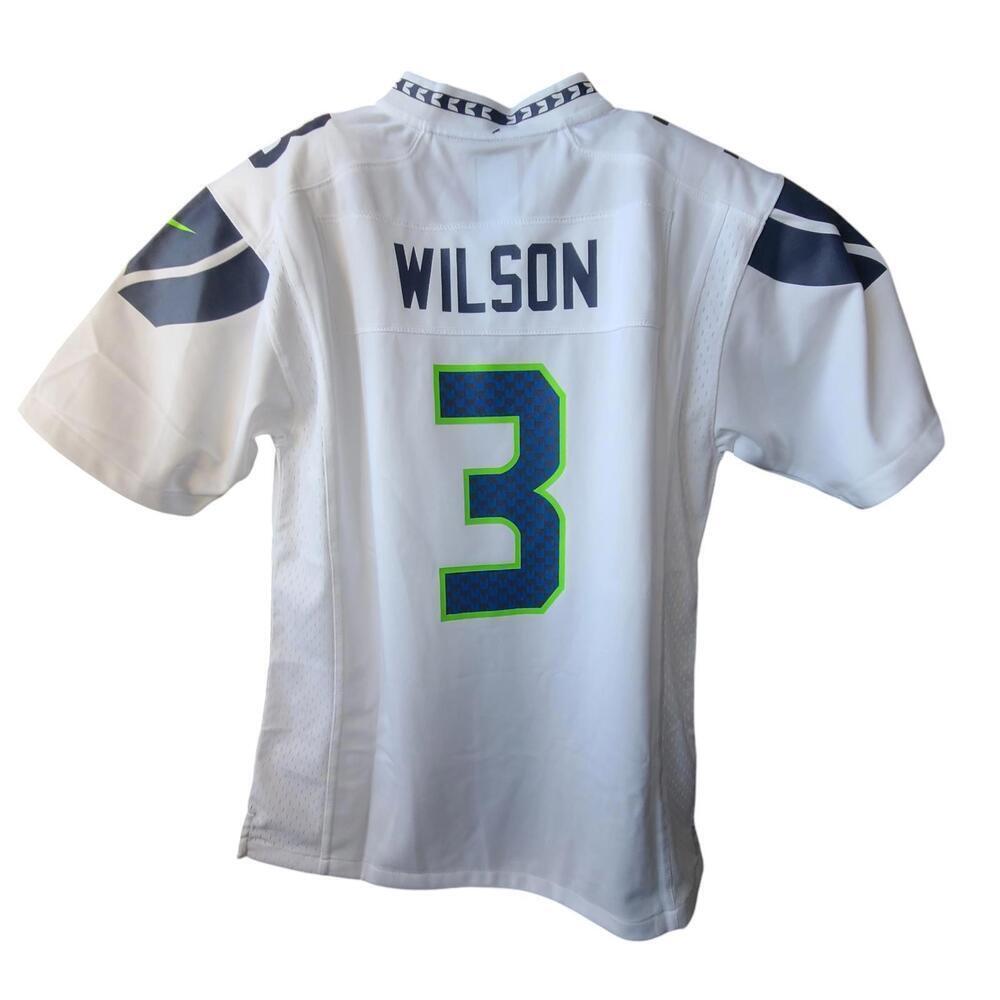 Seattle Seahawks Russell Wilson Women's Jersey - White, Size L
